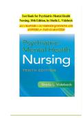Test Bank for Psychiatric-Mental Health Nursing&comma; Tenth &lpar;10th&rpar; North American Edition by Sheila L&period; Videbeck &vert; Latest 2026 Edition &vert; Revised & Verified Answers
