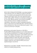 WGU D459 D372 EXAM SCRIPT VERIFIED&NewLine;QUESTIONS WITH ACCURATE ANSWERS&NewLine;