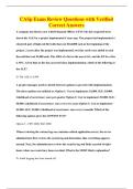 CASp Exam Review Questions with Verified&NewLine;Correct Answers