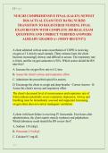 NUR 283 COMPREHENSIVE FINAL &lpar;GALEN&rpar; NEWEST &NewLine;2026 ACTUAL EXAM TEST BANK&vert; NUR283 &NewLine;TRANSITION TO REGISTERED NURSING FINAL &NewLine;EXAM REVIEW WITH COMPLETE 300 REAL EXAM &NewLine;QUESTIONS AND CORRECT VERIFIED ANSWERS&sol; &NewLine;ALREADY GRADED A&plus; &lpar;MOST RECENT&excl;&excl;&rpar; 