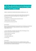 WCU NH N480 Advanced Medical-Surgical Nursing Exam 1 &vert; 200 Practice Questions & Detailed Answers &vert; Latest 2026&sol;2027 Update &vert; A&plus; Graded