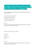 WGU D547 Evidence-Based Healthcare Administration PA Exam &vert; 200 Practice Questions & Detailed Answers &vert; Complete Study Guide 2026&sol;2027 &vert; A&plus; Graded