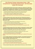 Ohio Physical Therapy Jurisprudence Exam &ndash; 2026&NewLine;Comprehensive 150-Question Practice Exam  with Rationales&vert;&NewLine;Instant PDF Download