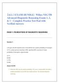 &lbrace;ALL 3 EXAMS BUNDLE&rcub; Wilkes NSG 550 Advanced Diagnostic Reasoning Exams 1&comma; 2&comma; & 3 &ndash; Complete Practice Test Pool with Verified Answers