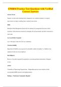 CPHRM Practice Test Questions with Verified&NewLine;Correct Answers