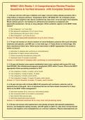 NR667 CEA Weeks 1&ndash;6 Comprehensive Review Practice&NewLine;Questions & Verified Answers  with Complete Solutions
