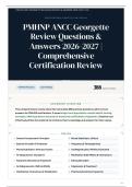 PMHNP ANCC Georgette Review 385&plus; Questions & Answers 2026&sol;2027 &vert; Comprehensive Certification Review