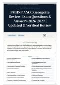 PMHNP ANCC Georgette Review Exam 715&plus; Questions & Answers 2026&sol;2027 &vert; Updated & Verified Review