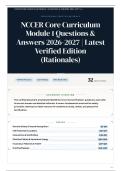 NCCER Core Curriculum Module 1 30&plus; Questions & Answers 2026-2027 ｜ Latest Verified Edition &lpar;Rationales&rpar;