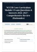 NCCER Core Curriculum Module 1 Exam 135&plus; Questions & Answers 2026-2027 ｜ Comprehensive Review &lpar;Rationales&rpar;
