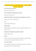 DAANCE Study Guide Questions with Verified&NewLine;Correct Answers