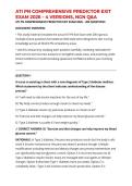 ATI PN COMPREHENSIVE PREDICTOR EXIT EXAM 2026 &ndash; 4 VERSIONS&comma; NGN Q&A
