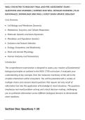 WGU C190 INTRO TO BIOLOGY FINAL AND PRE-ASSESSMENT EXAM &NewLine;QUESTIONS AND ANSWERS &vert; VERIFIED AND WELL DETAILED ANSWERS &vert; PLUS&NewLine;RATIONALES &vert; DOWNLOAD AND PASS &vert; LATEST EXAM UPDATE 2026&sol;2027