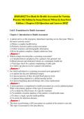 2026-2027 Test Bank for Health Assessment for Nursing &NewLine;Practice 8th Edition by Susan Fickertt Wilson & Jean Foret &NewLine;Giddens &vert; Chapters 1-24 Questions and Answers 2027 