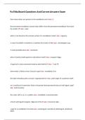 PA EFDA board exam Questions and Answers &lpar;100&percnt; Pass&rpar;