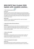 WGU D670 Task 1&vert;Latest 2026 Update with complete solution&period;