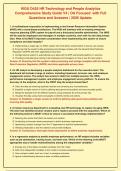WGU D435 HR Technology and People Analytics&NewLine;Comprehensive Study Guide V4 &vert; OA Focused  with Full&NewLine;Questions and Answers &vert; 2026 Update