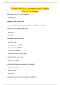 HURST Review Questions with Verified&NewLine;Correct Answers