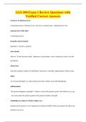 LGS 200 Exam 1 Review Questions with&NewLine;Verified Correct Answers