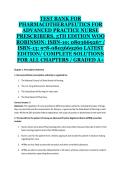 Pharmacotherapeutics for Advanced Practice Nurse Prescribers 5th Edition Woo & Robinson Test Bank &ndash; Complete Solutions for All Chapters