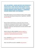 ANP 1106 MIDTERM &vert; HUMAN ANATOMY AND PHYSIOLOGY II &NewLine;EXAM &lpar;LATEST&rpar; &vert;&vert; MOST RECENT EXAM 2026&vert;2027 ACTUAL &NewLine;COMPLETE REAL EXAM QUESTIONS AND CORRECT ANSWERS &NewLine;&lpar;VERIFIED ANSWERS&rpar; ALREADY GRADED A&plus; &vert; GUARANTEED &NewLine;SUCCESS&excl;&excl; NEWEST EXAM &vert; JUST RELEASED&excl;&excl; &NewLine;