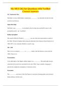 My MUS 262 Set Questions with Verified&NewLine;Correct Answers