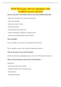 NUR 355 Exam 1 Review Questions with&NewLine;Verified Correct Answers