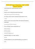 NUR 355 Exam 2 Questions with Verified&NewLine;Correct Answers