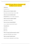 NUR 355 Exam 4 Review Questions with&NewLine;Verified Correct Answers