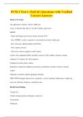 PCM 3 Test 1 &lpar;Fall 26&rpar; Questions with Verified&NewLine;Correct Answers