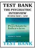 The Psychiatric Interview &mdash; Complete Test Bank