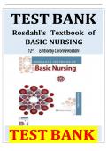 Rosdahl&rsquo;s Textbook of Basic Nursing &mdash; Complete Test Bank