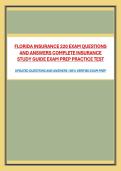 FLORIDA INSURANCE 220 EXAM QUESTIONS AND ANSWERS COMPLETE INSURANCE STUDY GUIDE EXAM PREP PRACTICE TEST