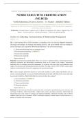 Nurse Executive Certification NE-BC 2026&sol;2027 &vert; Verified Q&A &vert; Pass Guaranteed - A&plus; Graded&NewLine;&NewLine;