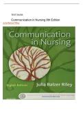  Communication in Nursing&comma; 8th Edition &mdash; Test Bank