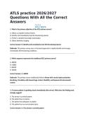 ATLS practice 2024&sol;2025 Questions With All the Correct Answers