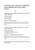 TCFP Prep Newest Version as of 2026&sol;2027 Actual Questions and Answers 100&percnt; Correct&period;