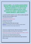 NUR 283 COMP 1&comma; 2 & 3 EXAMS &lpar;GALEN&rpar; NEWEST 2026&sol;2027 TEST BANK&vert; NUR283 TRANSITION TO REGISTERED NURSING V1&comma; V2 AND V3 EXAM REVIEWS WITH COMPLETE ACTUAL EXAM QUESTIONS AND CORRECT VERIFIED ANSWERS&sol; ALREADY GRADED A&plus; &lpar;MOST RECENT&excl;&excl;&rpar;