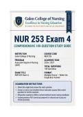 NUR 253 Exam 4 &vert; Concepts of Mental Health Nursing &lpar;2026&sol;2027&rpar; PDF &vert; Nursing &vert; Galen