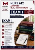 Maryville NURS 612 Exam 1 &vert; Advanced Health Assessment &lpar;2026&sol;2027&rpar; Q&A &vert; A&plus; Guarantee
