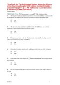 Test Bank for The Unfinished Nation&colon; A Concise History of the American People 10th Edition by Alan Brinkley &vert; Chapters 1&ndash;31 Complete &vert; AP US History Exam Questions & Answers