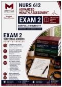 Maryville NURS 612 Exam 2 &vert; Advanced Health Assessment &lpar;2026&sol;2027&rpar; Q&A &vert; A&plus; Guarantee