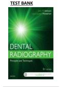 Dental Radiography&colon; Principles and Techniques 5th Edition Test Bank &vert; Complete Study Guide