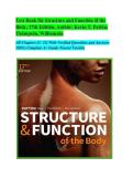 Test Bank for Structure and Function of the Body 17th Edition by Kevin T&period; Patton&comma; Thompson & Williamson &vert; Complete Study Resource