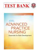 Test bank for Advanced Practice Nursing&colon; Essentials for Role Development 5th Edition by Lucille A&period; Joel &vert; 9781719642774 &vert; &vert; Chapter 1-30 &vert; Complete Questions And Answers A&plus;