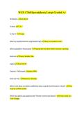 WGU C268 Spreadsheets Latest 2027 &vert; Graded A&plus; Study Guide & Practice Questions