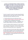 ATI RN Leadership Proctored Exam 2027 &vert; Forms A&comma; B & C Study Guide & Practice Questions