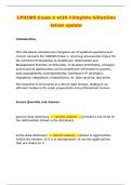 CPHIMS Exam 2 Latest 2027 Update &vert; Complete Solutions&comma; Practice Questions & Study Guide
