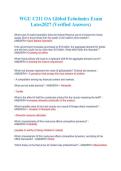 WGU C211 Global Economics Exam Latest 2027 &vert; Verified Answers & Study Guide