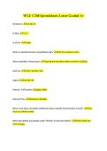 WGU C268 Spreadsheets Latest 2027 &vert; Graded A&plus; Study Guide & Practice Questions